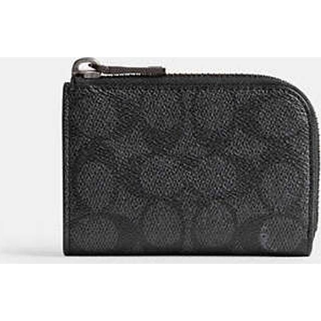 L Zip Key Case In Signature Canvas
