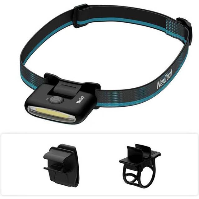XIAOMI NEXTOOL Headlamp COB Multi-Purpose Headlight Waterproof Type-C Rechargeable Head Light LED Flashlight Outdoor Lamp set 2 black