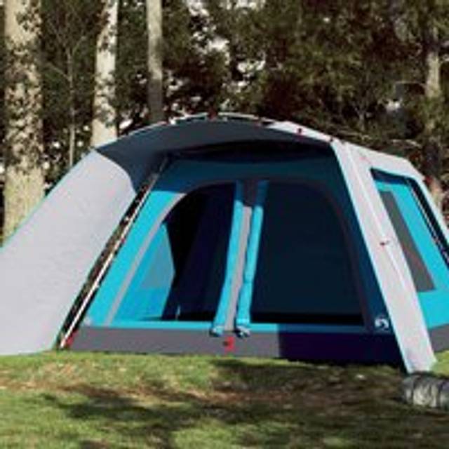 Family Tent with Porch 9-Person Blue Quick Release - One Size
