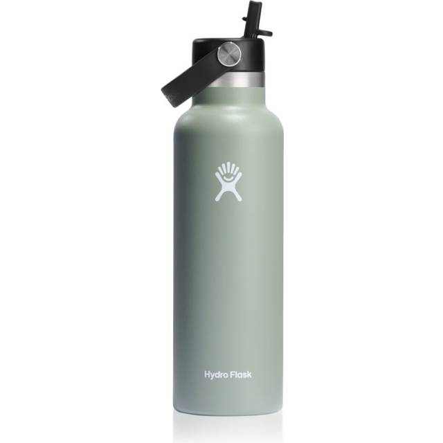 Hydro Flask 21 Oz Standard Flex Straw Cap - Isolerad vattenflaska Agave -old 21 oz (621 ml)