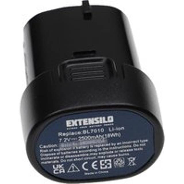 Extensilo - 2x Replacement Battery compatible with Makita GN900S, GN900SE, GN900SEP4, GN900SEP9, ML704 FlashLight Electric Power Tools (2500 mAh,