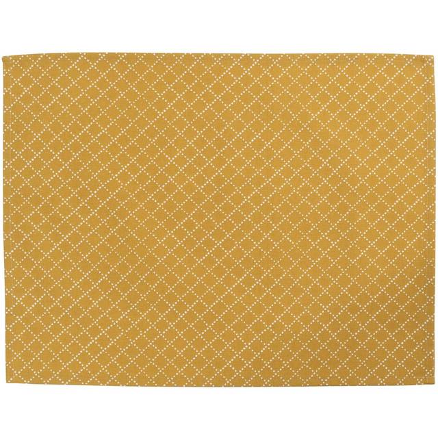 Almedahls Prickruta bordstablett 34x45 cm 2-pack Ockra
