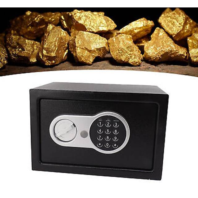 Electronic password safes deposit box keypad lock in wall money security d hen