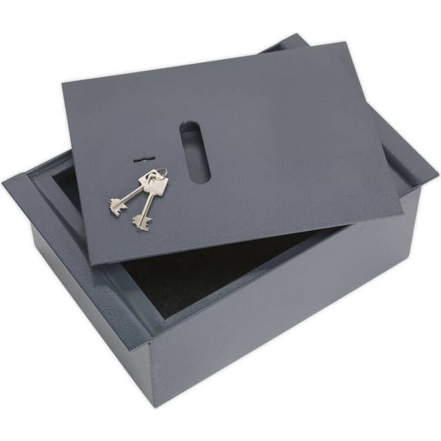 Recessed / flush floor mounted safe - 2 key hidden security - 260 x 400 x 140mm