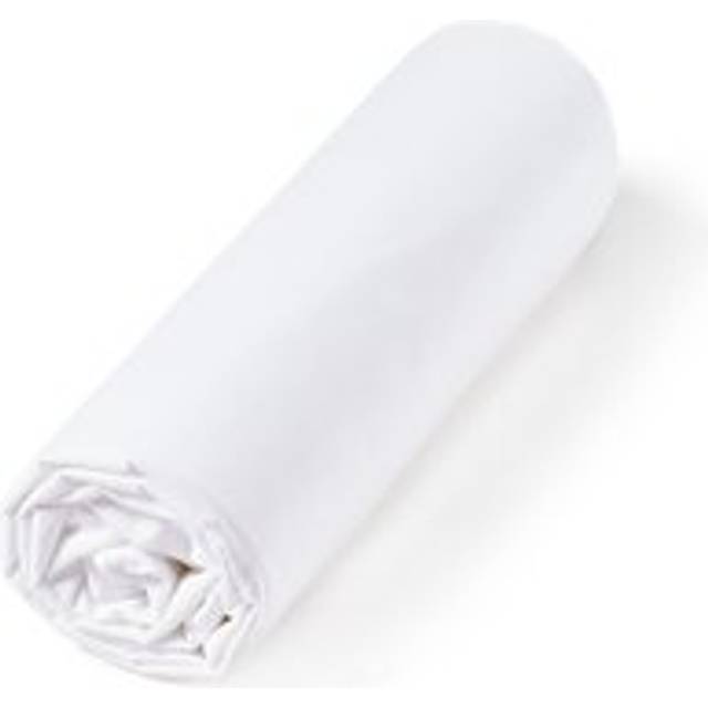 Lenza Cotton Percale & Lyocell 200 Thread Count Fitted Sheet - White - KING (160X200CM)