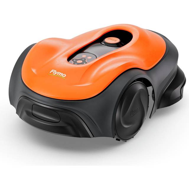 FLYMO UltraLife 1500 Cordless Robot Lawn Mower - Black & Orange