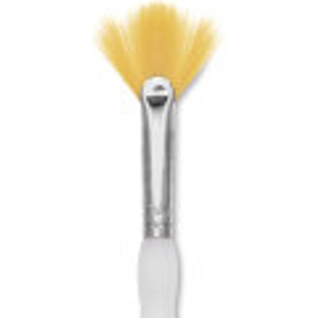 Soft-Grip Golden Taklon Fan Brush-Size 4
