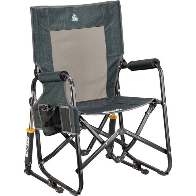 GCI - Stowaway Rocker - Camping chair size 61,5 x 61,5 x 98 cm, grey