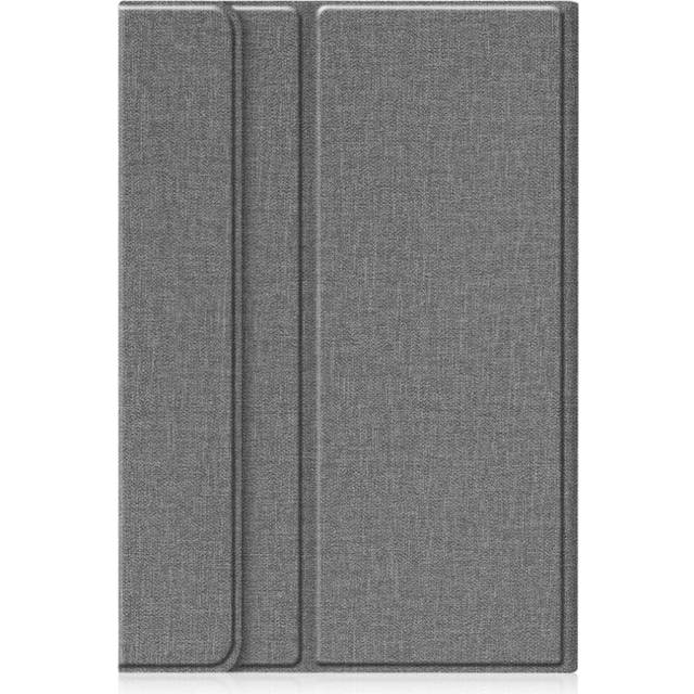 Suitable for Huawei Matepad Pro 10.8 Bluetooth keyboard cloth pattern TPU protective cover with bracket (gray)