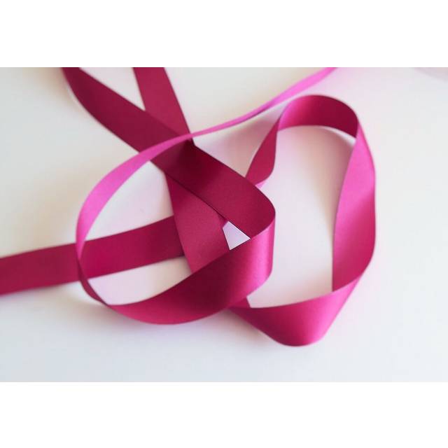 Berisfords Double Faced Satin Ribbon 402 Fuchsia