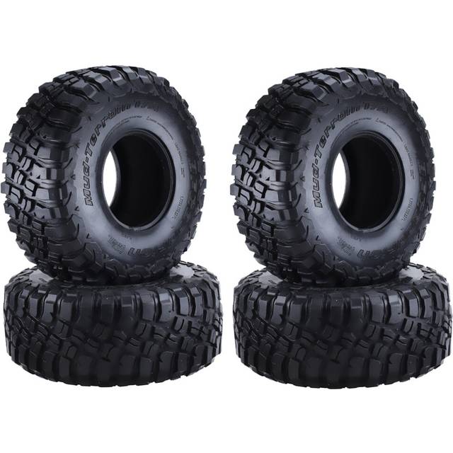 4PCS 120mm 2.2 Mud Grappler Rubber Tyre for TRX4 TRX6 Axial