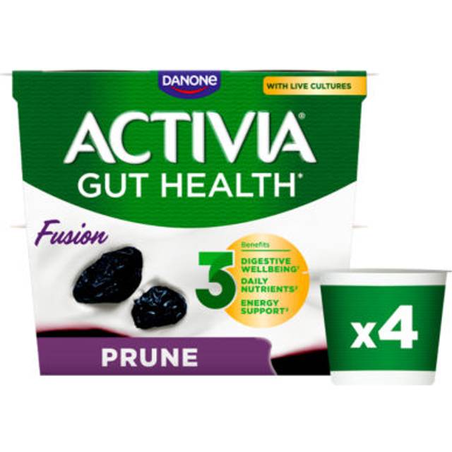 Activia Gut Health Fusion Yoghurt - Prune 4X120G