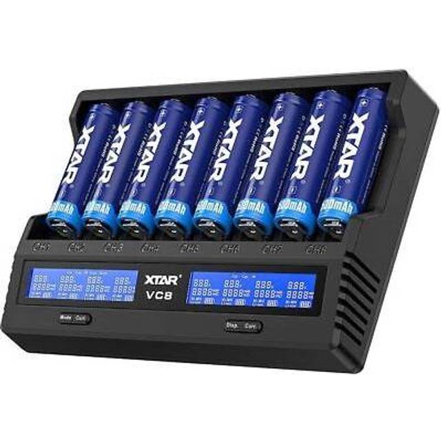 XTAR VC8 Gen 2 USB-C Charging LCD Battery Charger