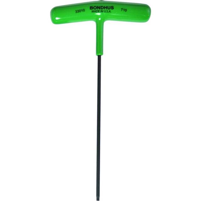 Bondhus T10 Torx T-Handle Wrench  6-Inch  Multi-Color