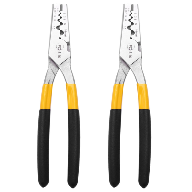 2X pz 0.5-16 Germany Style Small Crimping Pliers for Special Cable Ends Tube Terminals Hand Tools