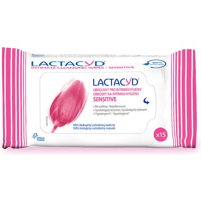 Lactacyd Intimate Cleansing Wipes Sensitive 15 Pcs