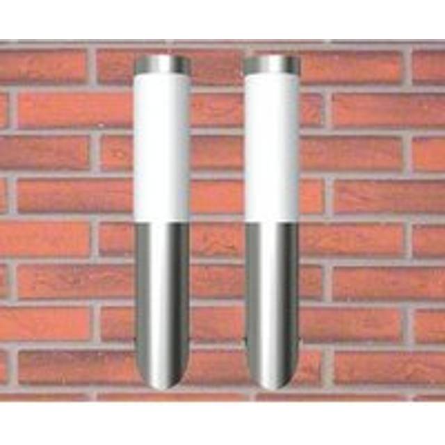 Outdoor Wall Lights 2 pcs Stainless Steel - Silver - One Size
