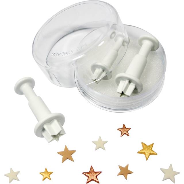 PME SA700 stjärnkolvskärare, plast, vit, set om 3, 2 x 2 x 5 cm