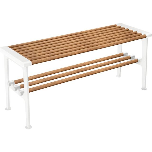 Essem Design Nostalgi bänk 100 cm Bambu-vit