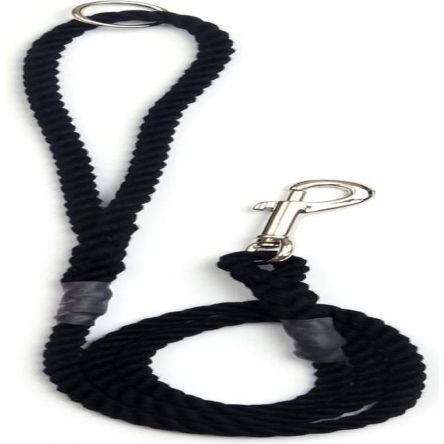 Outhwaite Rope Gun Dog Lead with Trigger Hook, 48-inch, Black