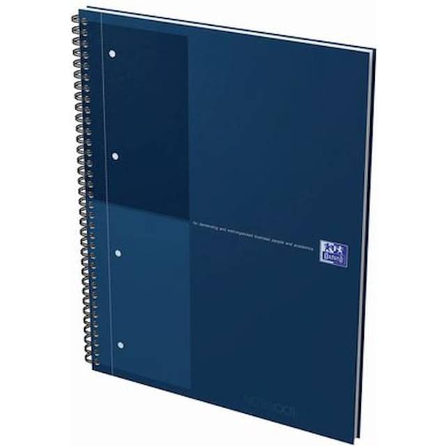 Oxford Hardback Wirebound Notebook 160 Pages Special Edition A4+ Blue