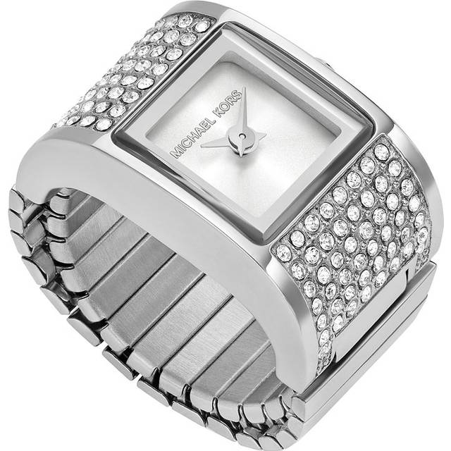 Michael Kors Ladies' Darrington Stainless Steel Stone Set Watch Ring
