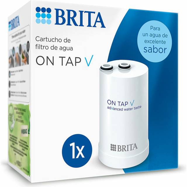 BRITA ON TAP V (600L) Ersättningsvattenfilterpatron – för hållbart vatten med god smak, minskar mikropartiklar, PFAS, tungmetaller och andra smakförändrande ämnen