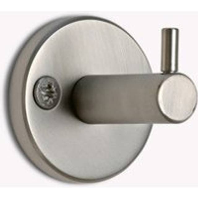 Novello Brushed Nickel Bathroom Door Dressing Gown Robe Towel Wall Hook Metal