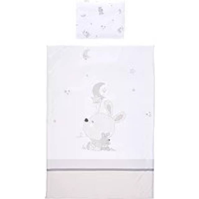Lorelli Cosy Ranforce 3 Piece Bedding Set - Little Rabbits Grey