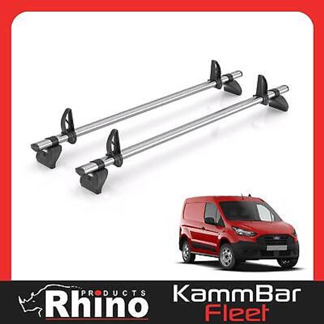 Ford transit connect roof rack fits 2013-2023 - 2x bars + loadstops rhino fleet