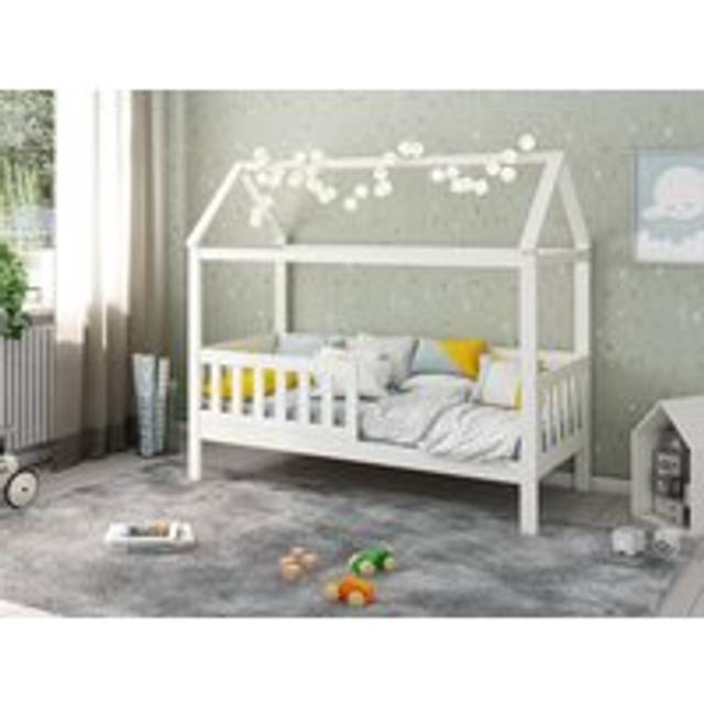 Noomi Essie Solid Wood Shorty House Bed White (FSC-Certified)
