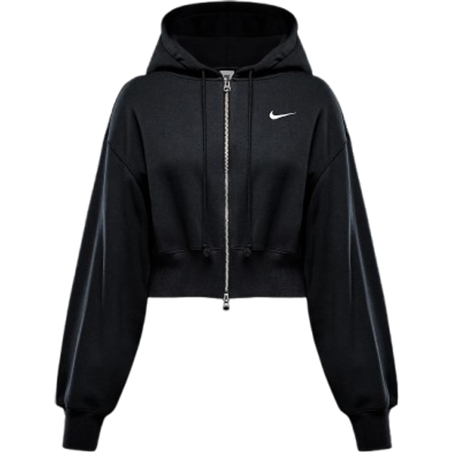 Nike Phoenix Loose Crop Women Hoodies - Black - Size: XS - Foot Locker  - Black - Size: Extra Small