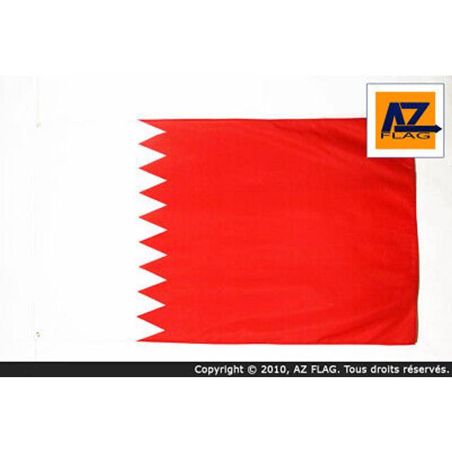 AZ FLAG - Bahrain Flag - 2x3 Ft - 100D Polyester Bahrain Banner with Two Metal Grommets - Fade Resistant - Vivid Colors - 2' x 3' Feet - 90x60 Cm