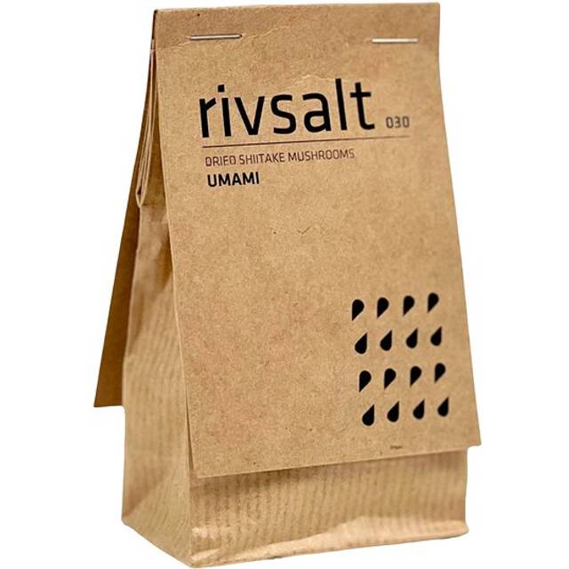 Rivsalt 030 UMAMI - Torkad Shiitakesvamp - Papperspåse