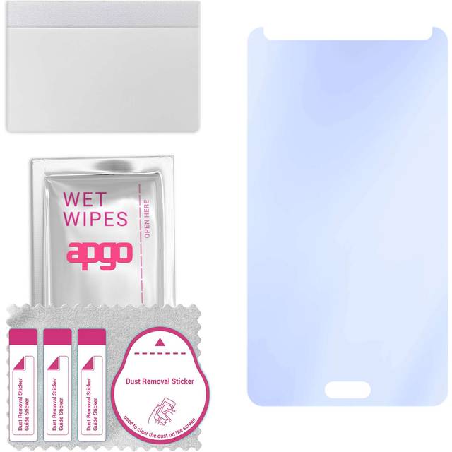 apgo Ultra-Clear 9H Hybrid protective glass compatible with Samsung Galaxy Note 4 N910, flexible nano glass, great replacement for tempered glass, scr