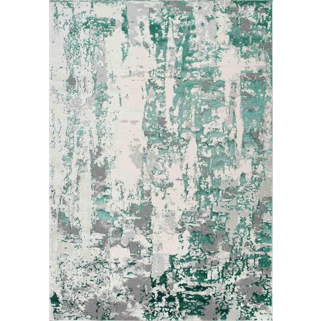 (120 x 170 cm  ) Modern Emperor Thick Area Rugs - 320- Aqua