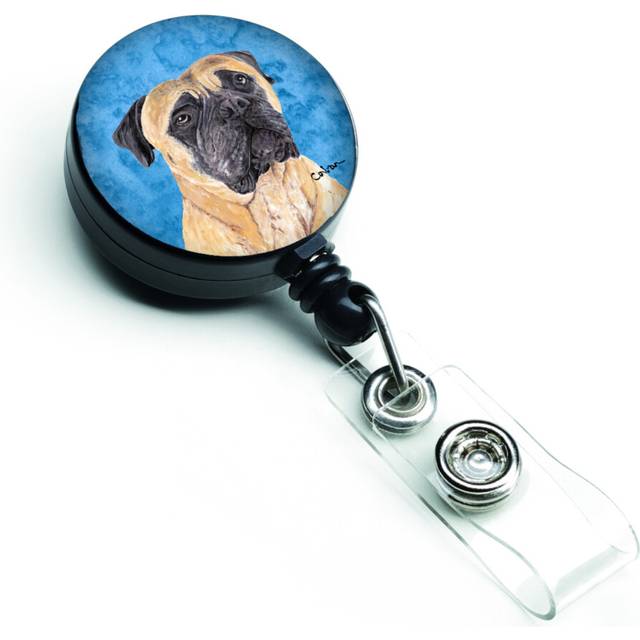 """""Caroline's Treasures Mastiff Retractable Badge Reel or ID Holder with Clip  Multicolor (SC9125BU-BR)"""""