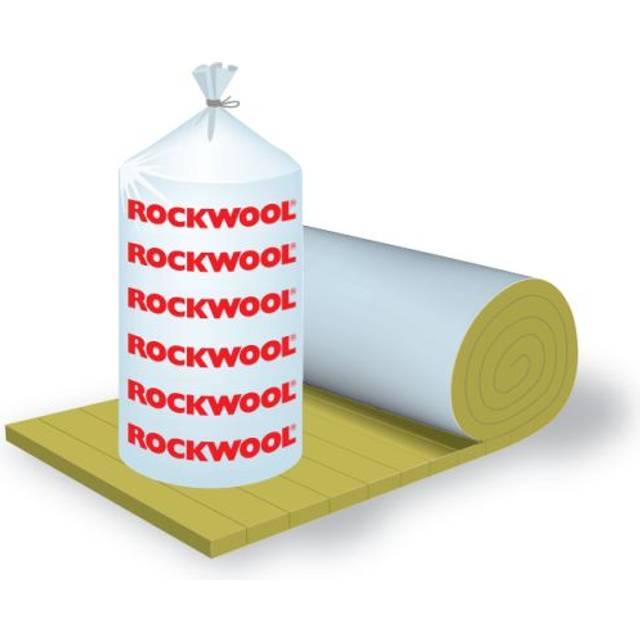 ROCKWOOL 175343 Lamellmatta med armerad aluminiumfolie 100x1000x2 cm