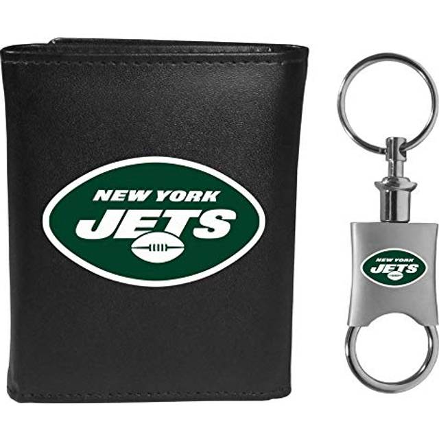 Siskiyou FTRL100KPV Male NFL New York Jets Tri-fold Wallet & Valet Key Chain