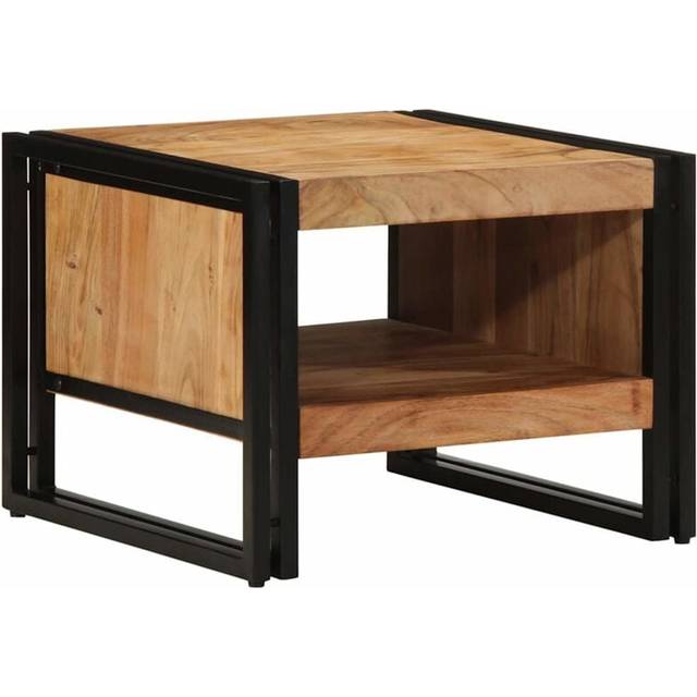 Soffbord 50x50x38 cm massivt trä akacia