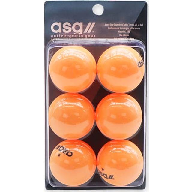 Pro 1 star 6-pack pingisbollar, Orange, Unisex, NO SIZE