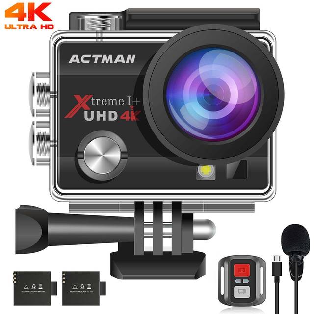 Campark touch screen 4k native 20mp action camera underwater camera eis wifi cam