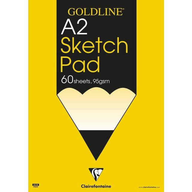 Goldline : Glued Sketch Pad : 95gsm : A2 42x59.4cm