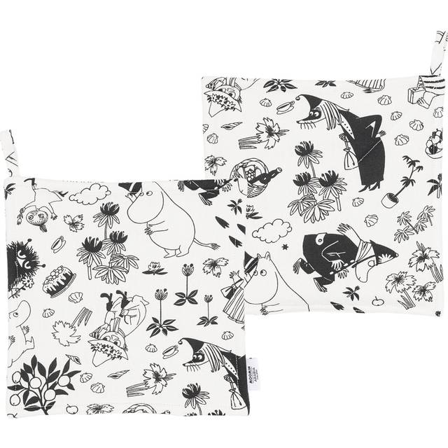 Moomin Arabia - Mumin Grytlapp 2-pack Muminfest - Svart