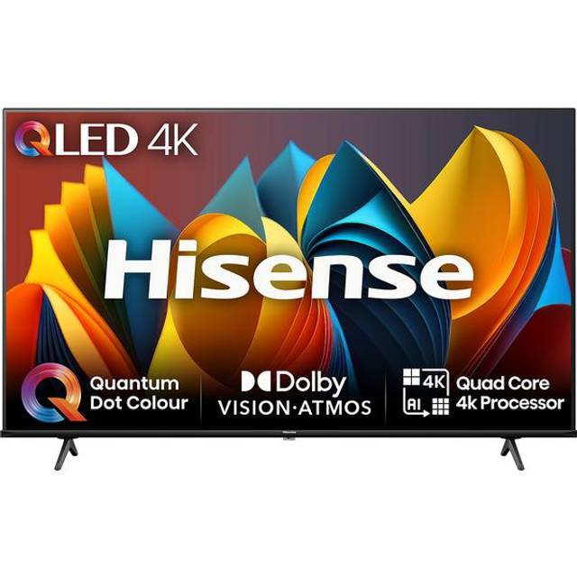 Hisense 55E7Nqtuk, 55 Inch, Entry Qled, 4K Ultra Hd, Smart Tv - Black