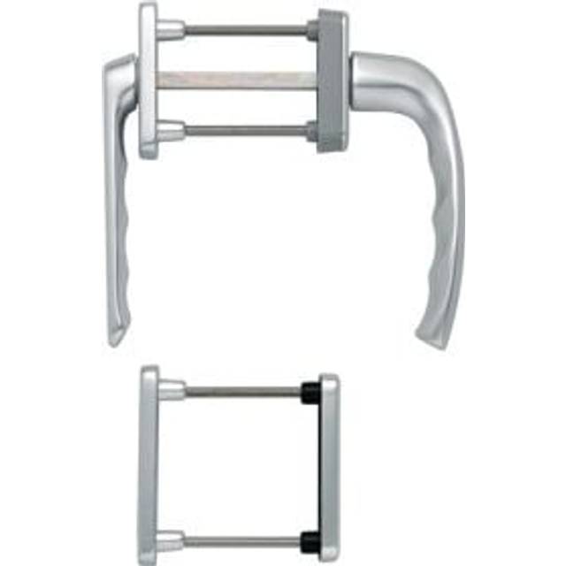 Balkongarnitur NY 099KH/961N/U10/…, Alu.F1 63-73mm 4-KT.7mm HOPPE