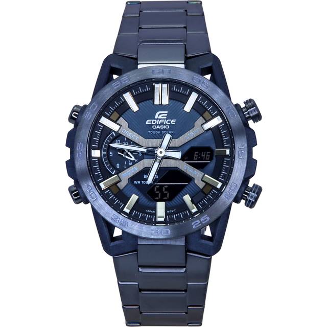Casio Edifice Analog Digital Cool Blue Edition Smartphone Link Blue Dial Solar ECB-2000CB-2 100M Men's Watch