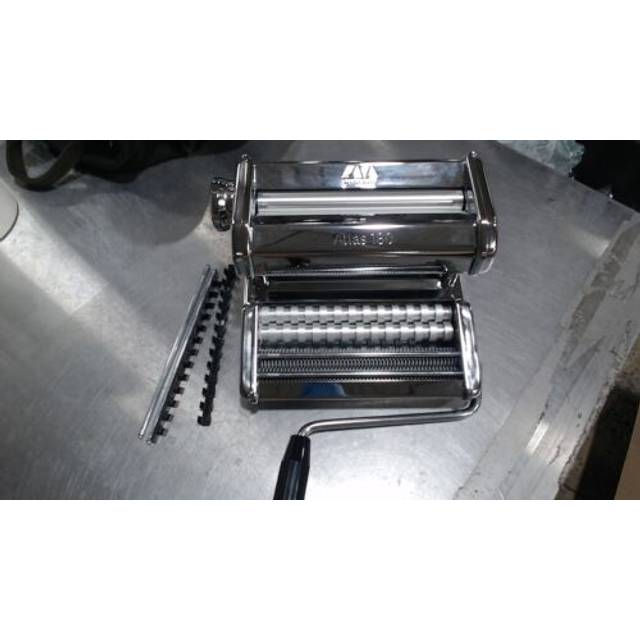 MARCATO Made in Italy Atlas 180 Classic Manual Pasta Machine  Chrome Steel. Makes Lasagne  Fettuccine & Tagliolini.