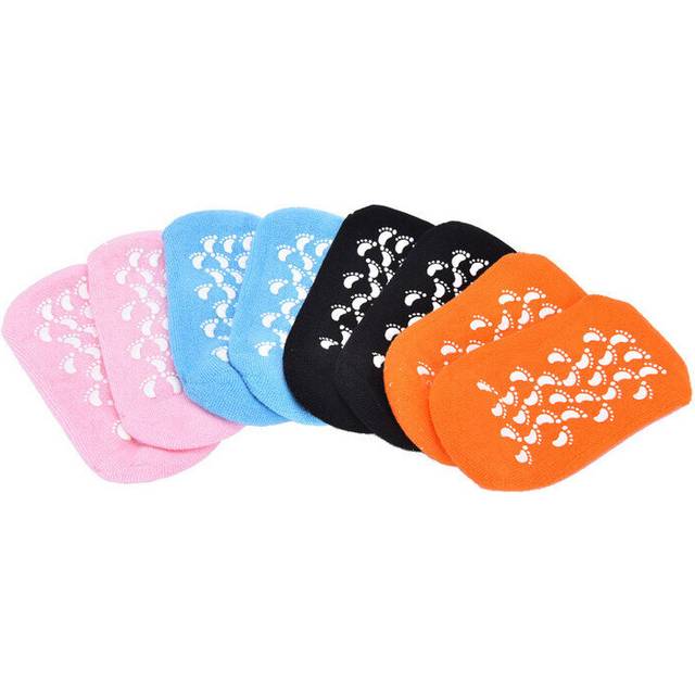 (PINK) Whitening Exfoliating Foot Mask Gloves Spa Gel Sock