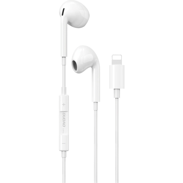 In-Ear Hörlurar med Lightning och fjärrkontroll - Vit